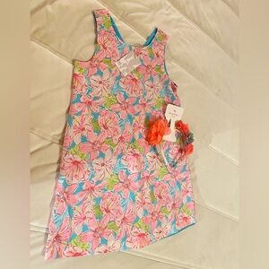 Tommy Bahama NEW Pink and Blue Floral DRESS SZ 7